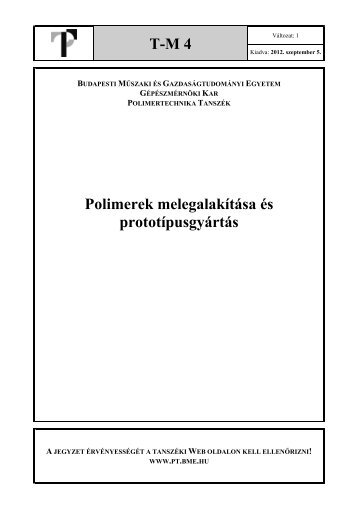 TM 4 - BME - Polimertechnika Tanszék - Budapesti Műszaki és ...