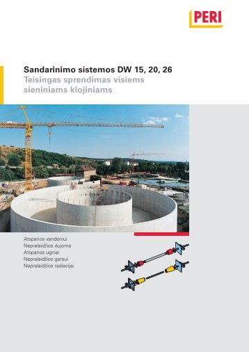 Sandarinimo sistemos DW 15, 20, 26 Teisingas sprendimas ... - Peri