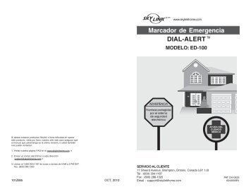 Marcador de Emergencia DIAL-ALERT MODELO: ED-100