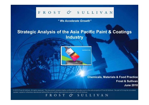 Strategic Analysis of the Asia Pacific Paint & Coatings Industry