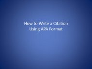 How to Write a Citation in APA by STC Library - Southeastern ...