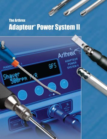 The Arthrex Adapteurâ¢ Power System II