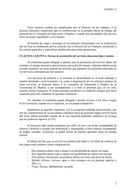 1 pliego de prescripciones tÃ©cnicas del contrato administrativo ...