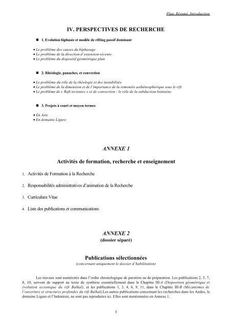 Introduction - Remerciements - Plan - liste des personnes ayant une ...