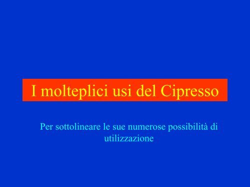 la situazione in Toscana â Dott. Alberto Panconesi - CNR Firenze