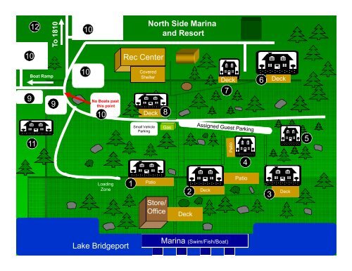 Resort Map - North Side Marina and Resort