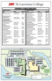 Download Campus Map - Home â¢ St. Lawrence College Virtual Tour