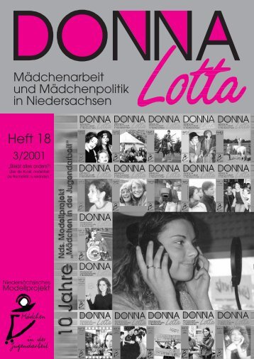 "Donna Lotta", Heft 18, 2001 - Lebensweltbezogene Mädchenarbeit