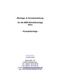 Einbauanleitung Betonanlagen - UA-TEC GmbH & Co.KG