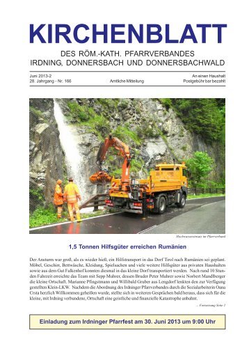 Kirchenblatt 2013-2 - Pfarrverband Irdning