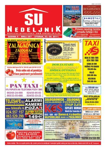 âJOVISTEâ - Su Nedeljnik