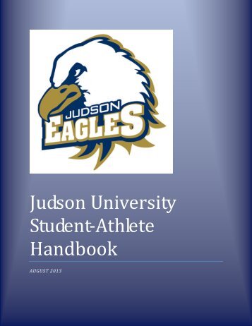 Student-Athlete Handbook - Judson University Athletics
