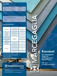 Ecorsteel Der ökologische Stahl mit Antifingerprint - Marcegaglia