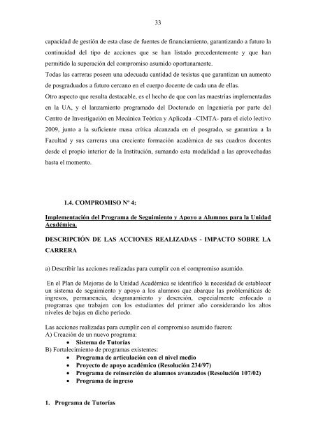 acreditaciÃ³n de carreras de grado de ingenierÃ­a - FRBB - UTN