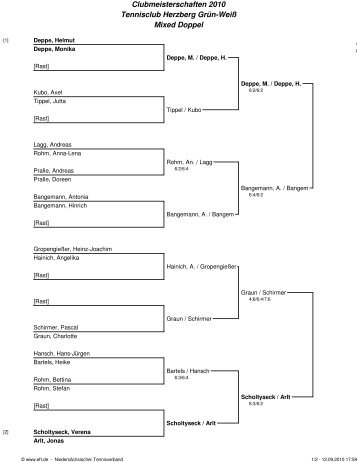 Mixed Doppel - TC GrÃ¼n-WeiÃ Herzberg
