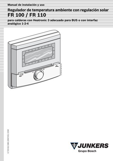 Manual de instrucciones del termostato con compensación climática