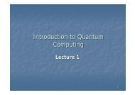 Introduction to Quantum Computing