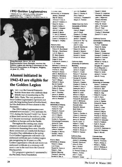 1993 Volume 116 No 1–4 - Phi Delta Theta Scroll Archive