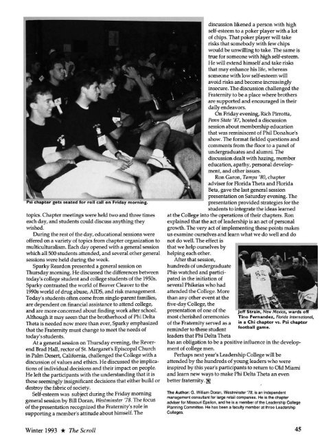 1993 Volume 116 No 1–4 - Phi Delta Theta Scroll Archive