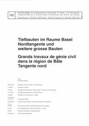 Tiefbauten im Raume Basel Nordtangente und ... - SGBF-SSMSR