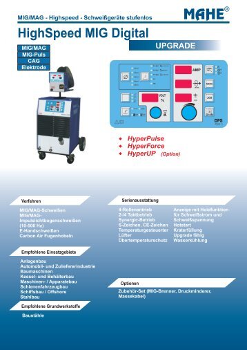 5 MIG/MAG Schweißverfahren in einem Gerät - Mahe