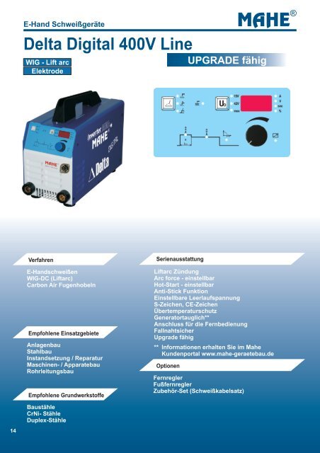 Delta Digital 400V Line - Mahe