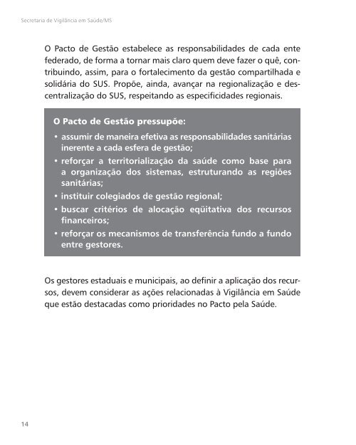 Manual de Gestão da Vigilância em Saúde - Ministério da Saúde