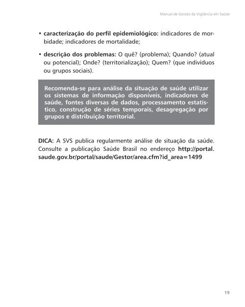 Manual de Gestão da Vigilância em Saúde - Ministério da Saúde