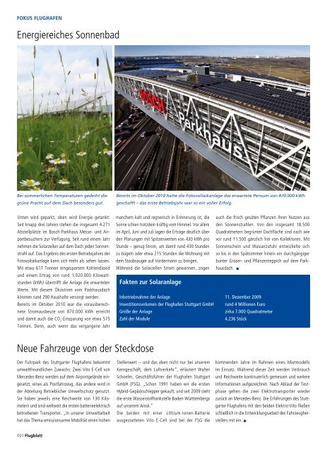 Ausgabe 1/11 - Flughafen Stuttgart