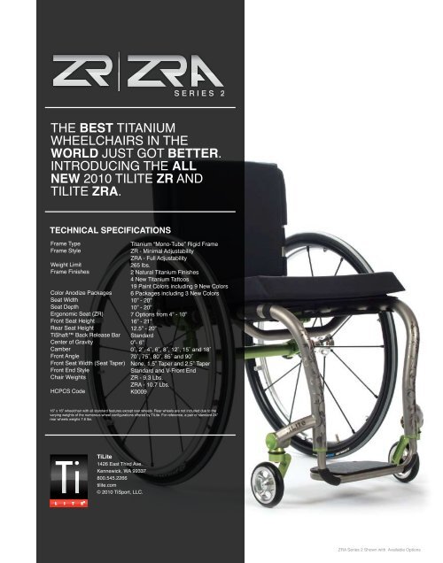 TiLite ZR & ZRA Series 2