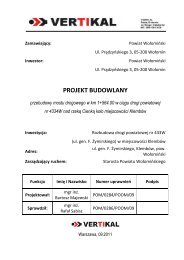 PROJEKT BUDOWLANY - Biuletyn Informacji Publicznej, Starostwo ...