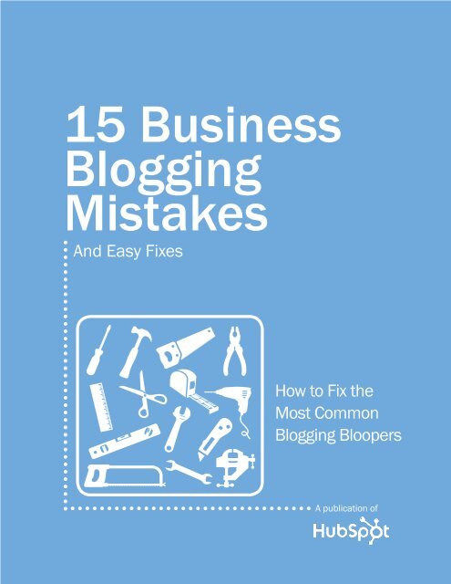 And Easy Fixes How to Fix the Most Common Blogging Bloopers