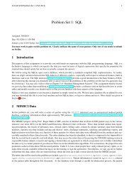 Problem Set 1 solutions - MIT Database Group