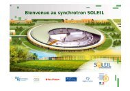 Bienvenue au synchrotron SOLEIL - CNRS