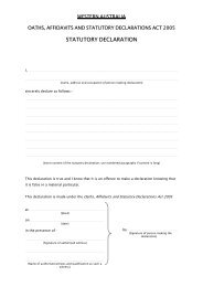 Statutory declaration Commonwealth of Australia - Montara Inquiry