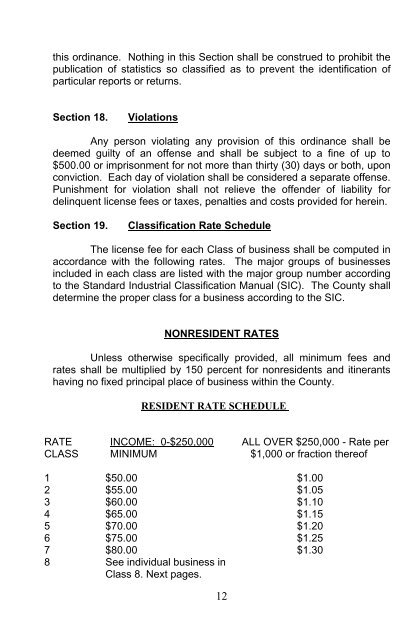 PDF Business License Handbook - Horry County Government