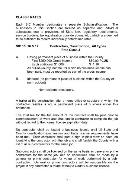PDF Business License Handbook - Horry County Government