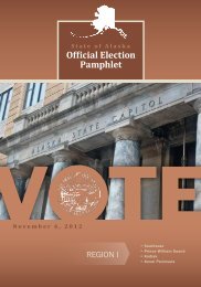 Official Election Pamphlet - Alaska Elections State Division of Elections