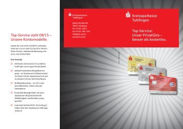 Produktflyer - Kreissparkasse Tuttlingen