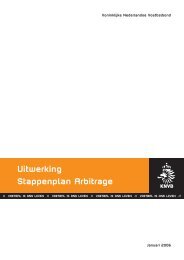 Uitwerking Stappenplan Arbitrage - VV GOES