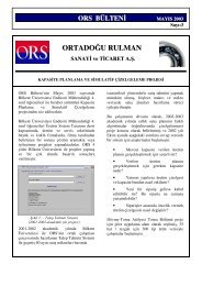 ORTADO ÄU RULMAN - ORS Bearings