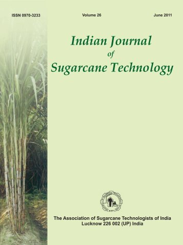 Volume 26 June 2011 - Indian Institute of Sugarcane Research