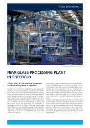 NEW GLASS PROCESSING PLANT IN SHEFFIELD - MOGENSEN ...