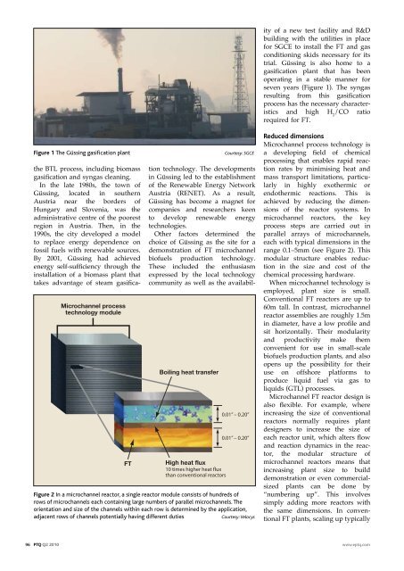 Microchannel reactors in fuel production - Oxford Catalysts Group