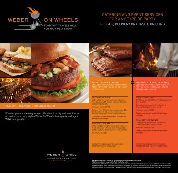 Download Printer-Friendly Catering Menus - Weber Grill Restaurant