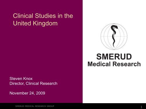 Clinical Trials in the UK - Biotekforum