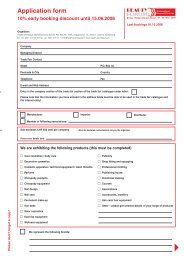 Application form - Beauty Forum