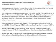 How Do I Understand Cranking AMPS? - Lithionics Battery