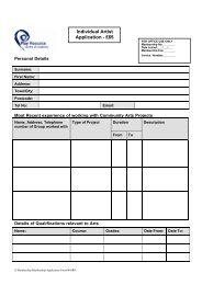 ARTIST application form 12 - Play Resource
