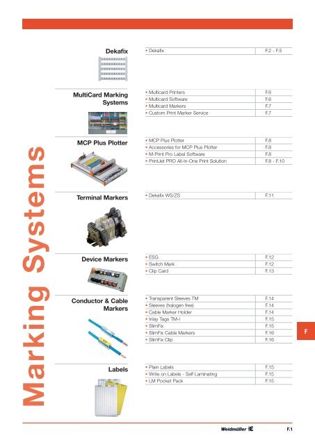 Section F Marking Systems - PDC Group